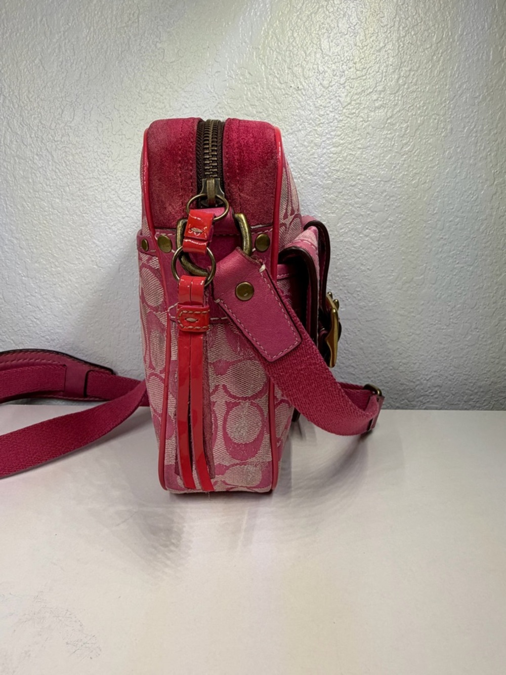 Vintage Coach Signature Camera Bag CrossBody Y2K - Picture 7 of 11